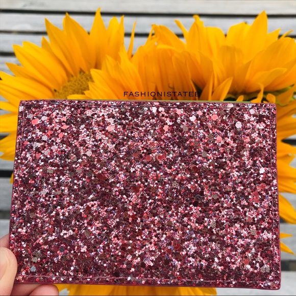 kate spade Accessories - Kate spade graham card holder glitter dusty peony